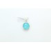 Handmade 925 Sterling Silver Pendant Natural Blue oval Turquoise Gem Stone